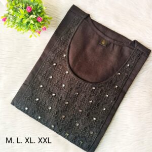 Cotton embroidery  kurthis