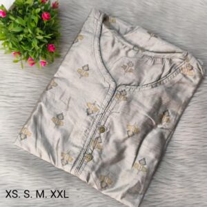 Cotton embroidery  kurthis