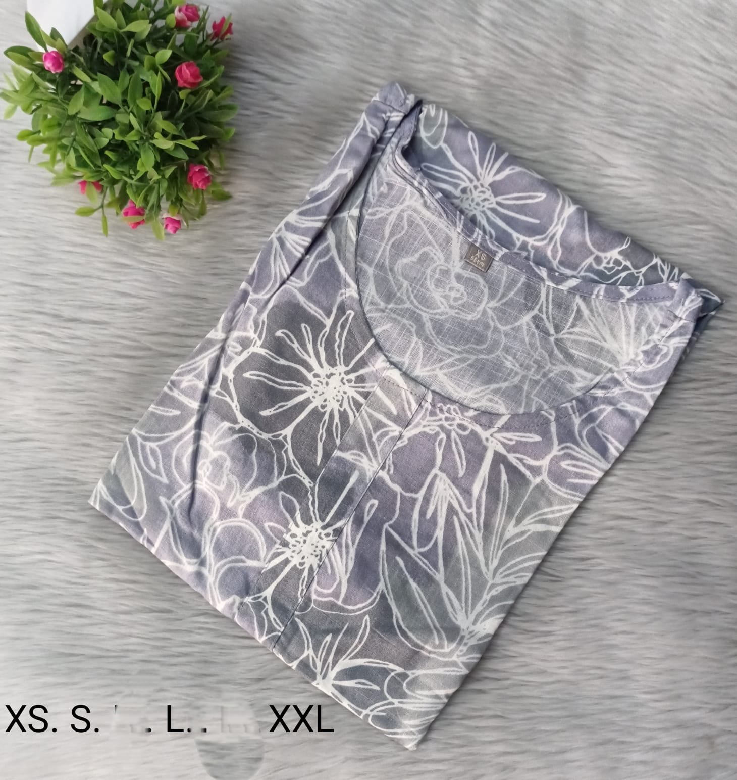 Cotton embroidery kurthis