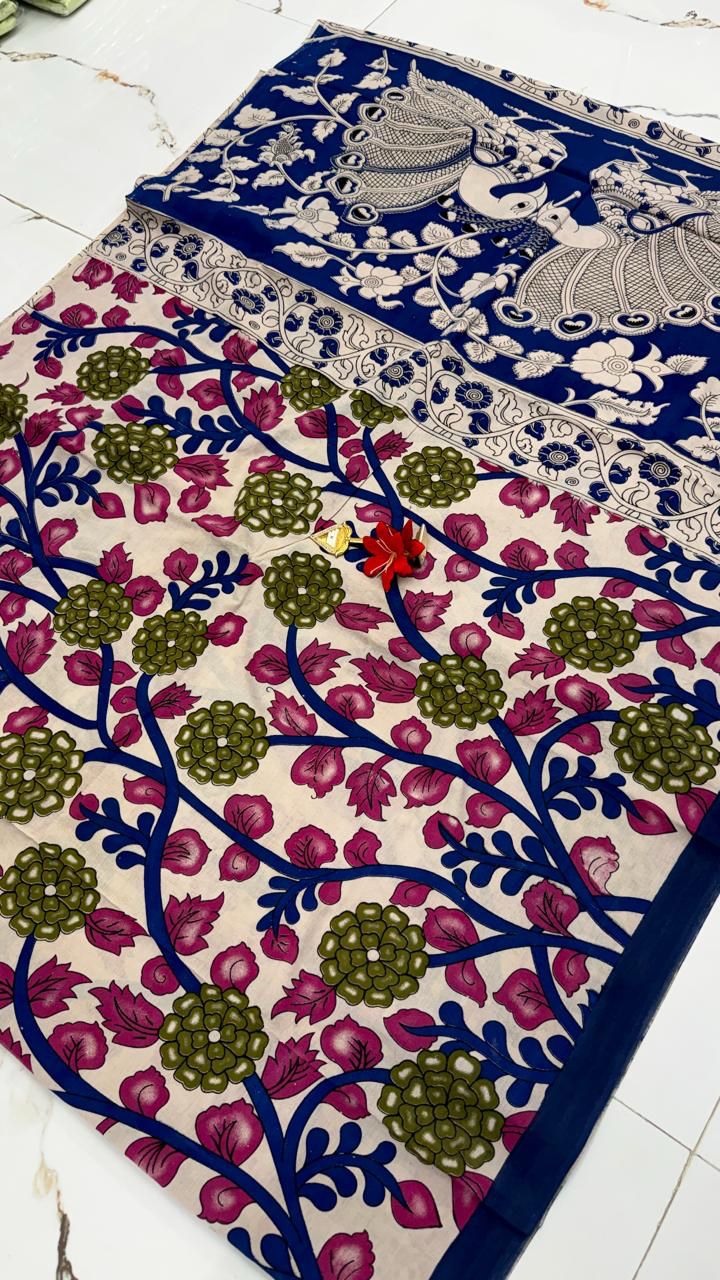 PURE KALAMKARI SOFT COTTON SAREES