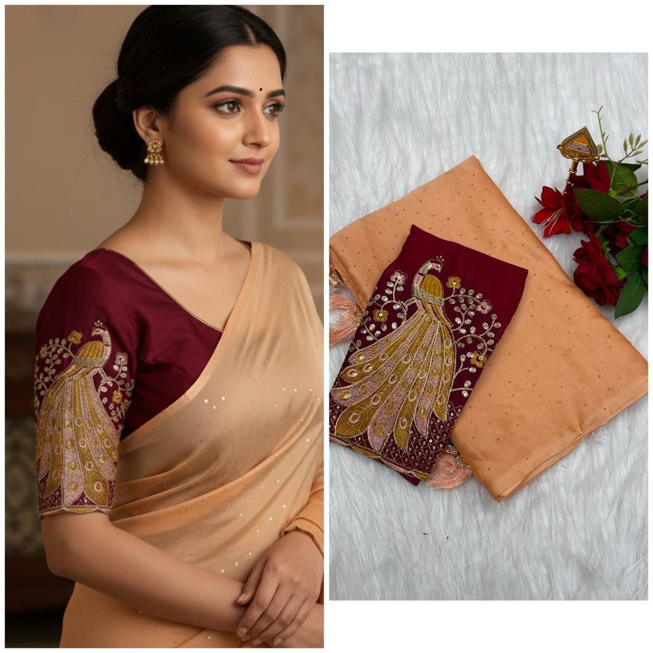 Fancy soft rangoli silk sarees