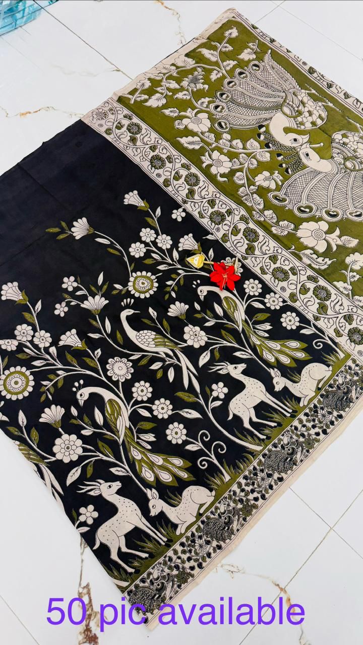 PURE KALAMKARI SOFT COTTON SAREES - Image 3