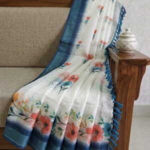 HANDLOOM  LINEN COTTON SAREES