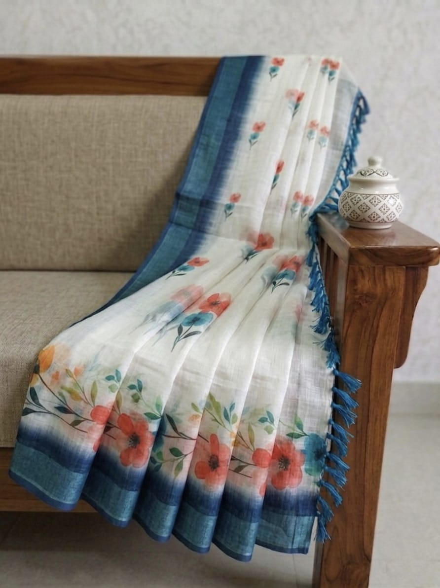 HANDLOOM LINEN COTTON SAREES