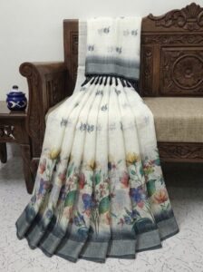 HANDLOOM  LINEN COTTON SAREES