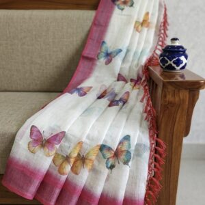 HANDLOOM  LINEN COTTON SAREES