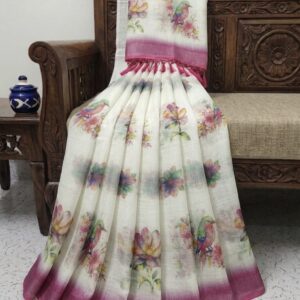 HANDLOOM  LINEN COTTON SAREES