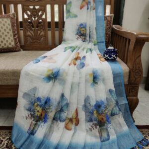 HANDLOOM  LINEN COTTON SAREES