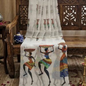 HANDLOOM  LINEN COTTON SAREES