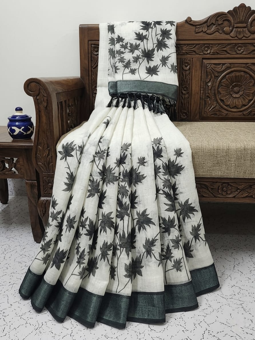 HANDLOOM LINEN COTTON SAREES